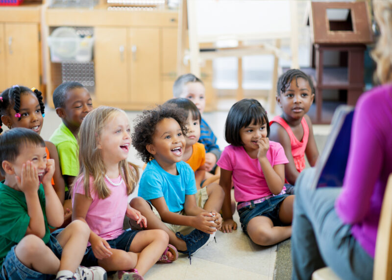 Group of children laughing